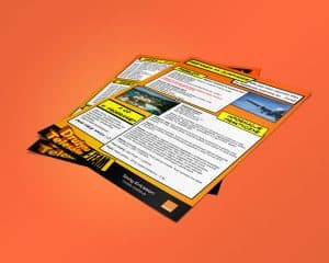 Projekt graficzny ulotki A4